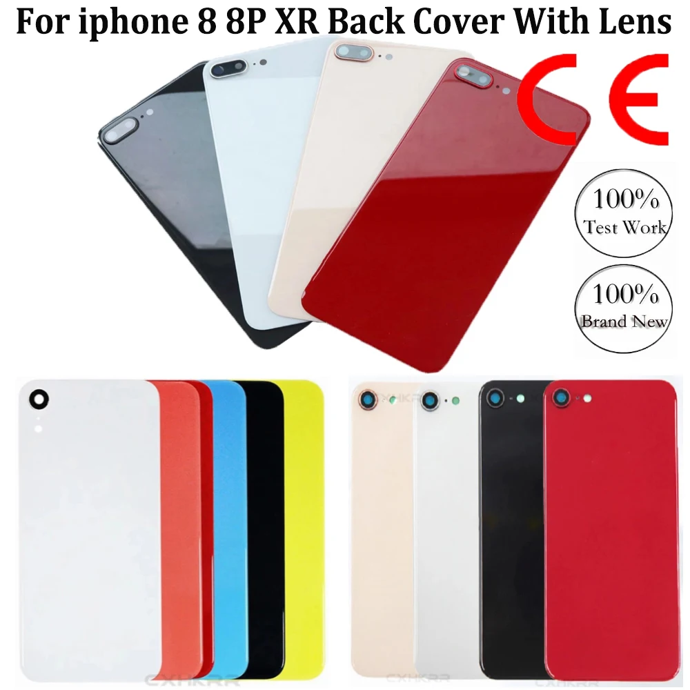 

For iPhone XR high quality brand new battery cover glass door back cover for iPhone 8plu with camera lens