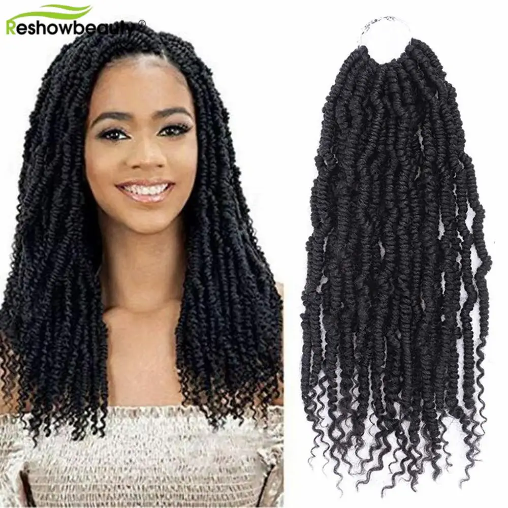 Крючком бомба твист искусственные локоны синтетические волосы удлинители Омбре