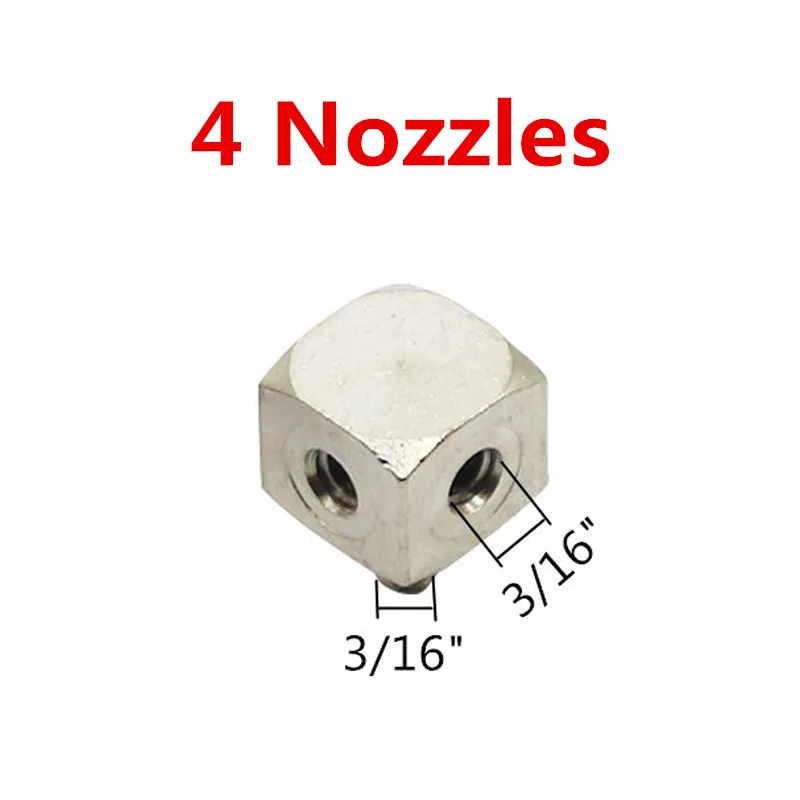 FOGWOWO медная резьбовая насадка для распыления 3/16 дюйма