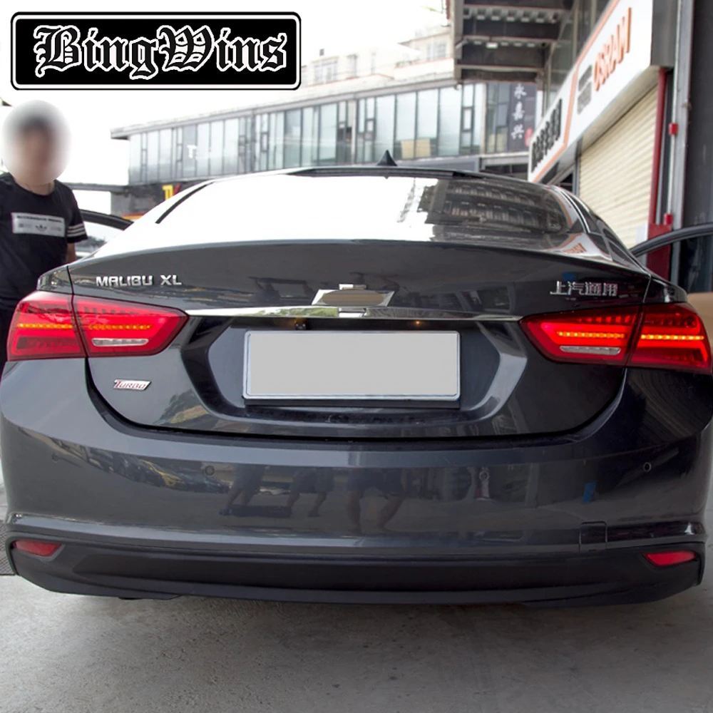 

Car styling For Chevrolet Malibu 2016-2018 rear lights LED DRL + dynamic turn +brake+Rever+Rear fog taillight assembly