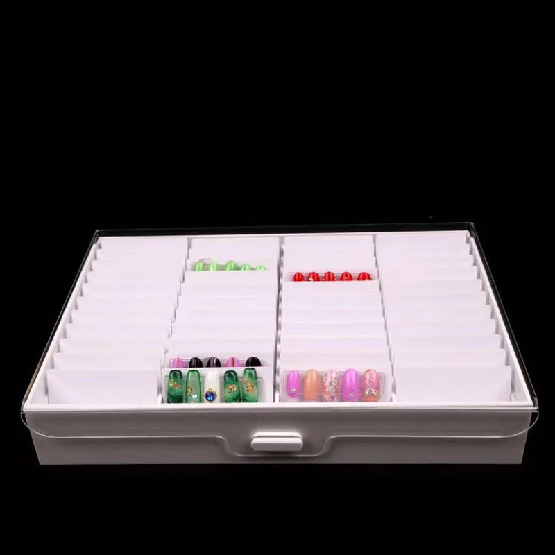 44 сетки пустая коробка для маникюра ногтей Чехол держатель дизайна наконечники