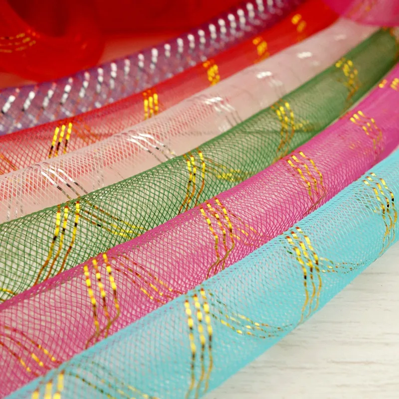 16 мм широкий трубчатые из меха пони с люрексом эластичного чистая трубки пряжа