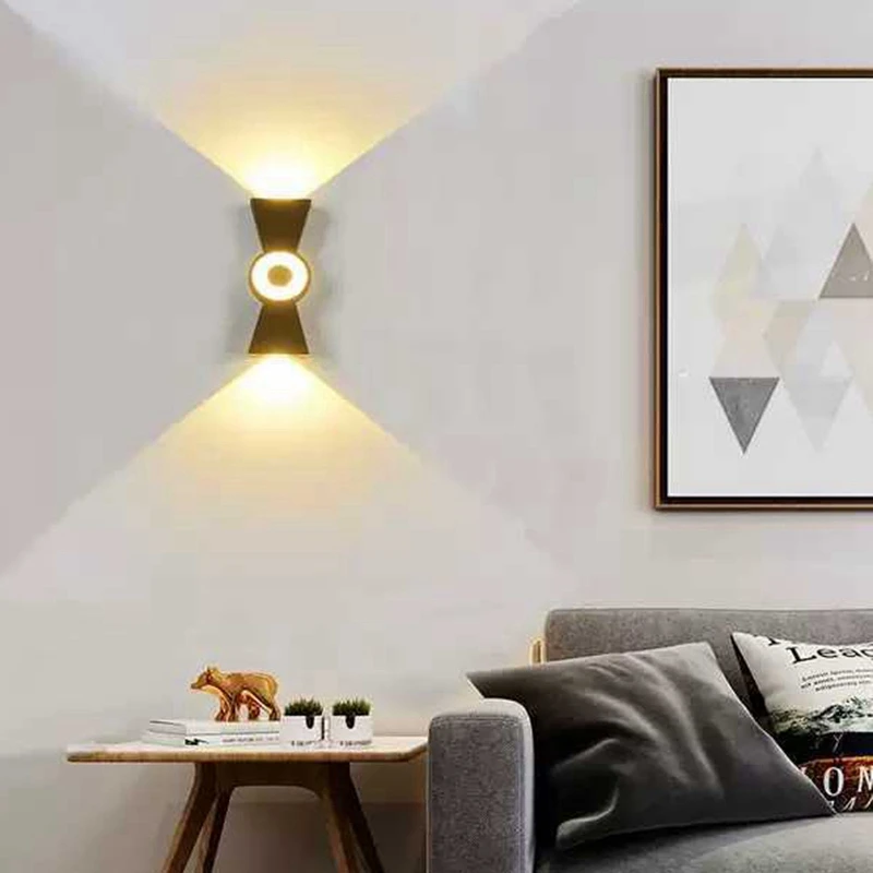 

Hot Sale Modern Wall Lamp Outdoor Indoor Waterproof 9W LED Wall Light Living Room Aisle Corridor Garden Courtyard Landscape Ligh