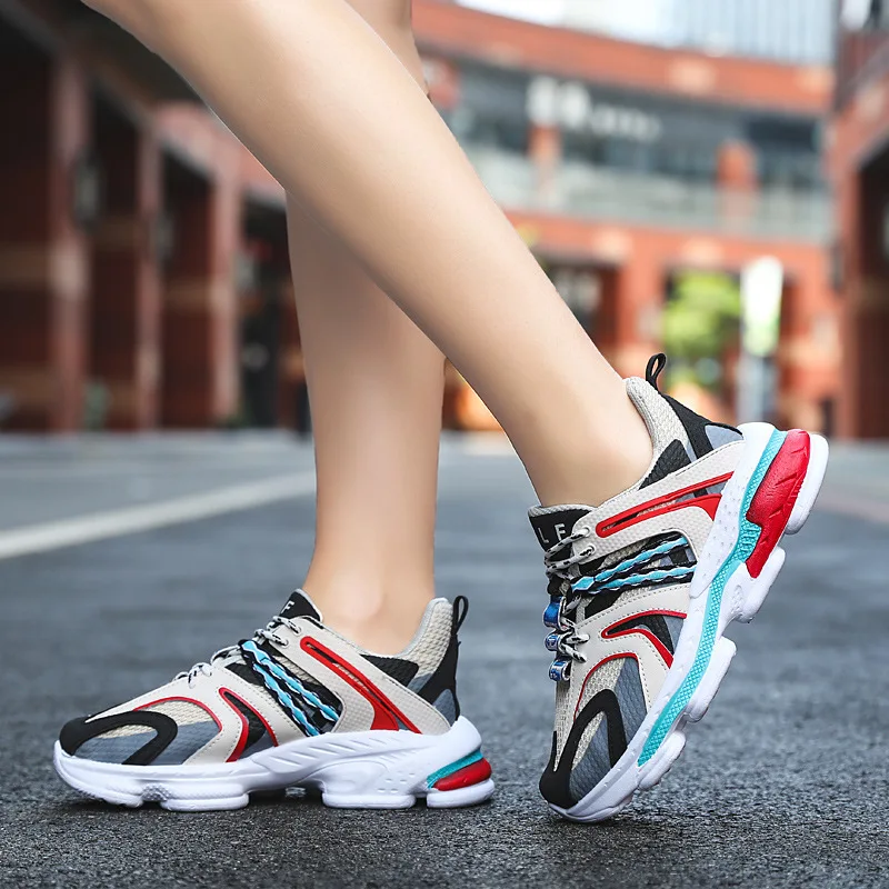 

Couple Sneakers Ultralight Casual Sports Shoes Outdoor Men Running Shoe Walking Gym Tennis Shoes Women Old Dad Shoe Big Size 45