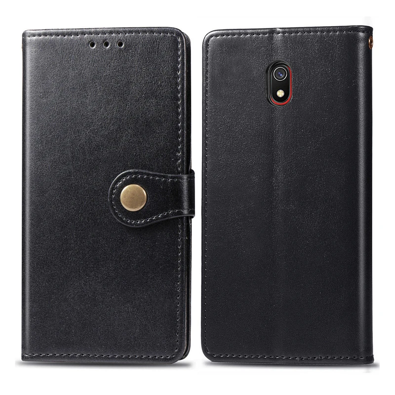 Роскошный кожаный чехол кошелек с откидной крышкой для Xiaomi Redmi 8A 8 A задняя крышка