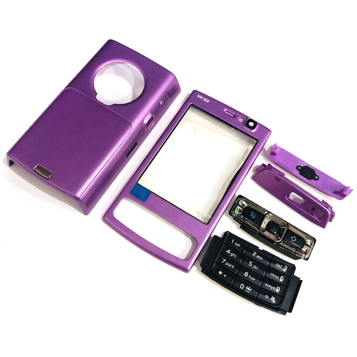 Полная передняя крышка N95(8G) клавиатура для Nokia N95(8G) батарея задняя крышка высокое качество корпус+ клавиатура