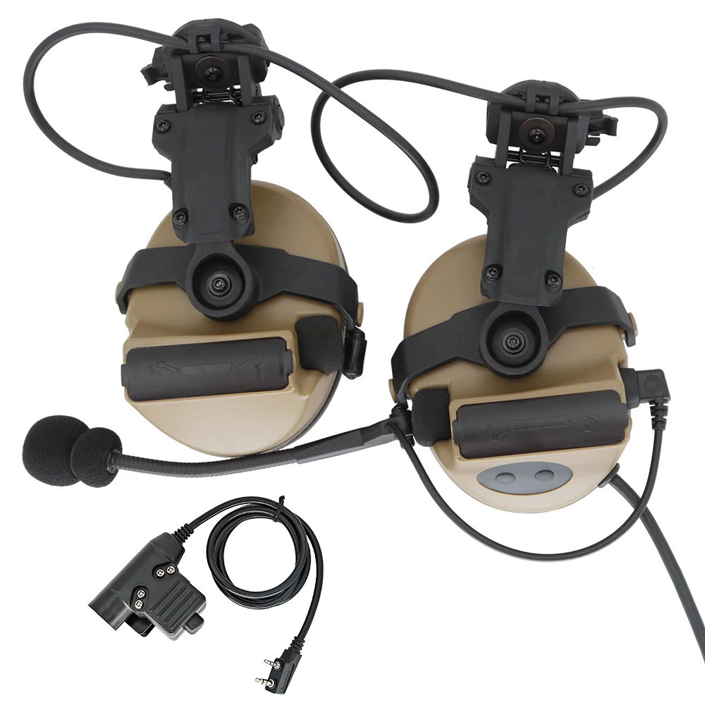Защитные наушники COMTAC II шлем с дуговым креплением тактическая гарнитура