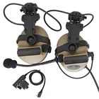 Защитные наушники COMTAC II, шлем с дуговым креплением, тактическая гарнитура, шумоподавление, страйкбол, стрельба, головной убор