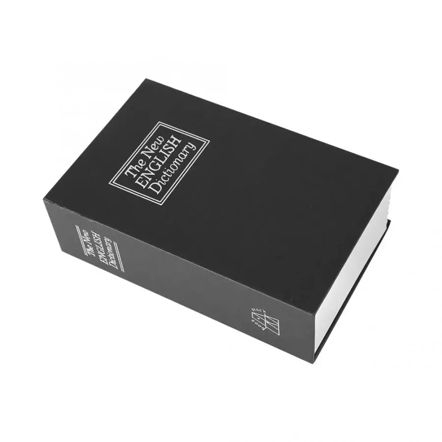 Storage Box Black English Dictionary Safe Money Jewelry Collection Case with 2Keys jewelery box | Безопасность и защита