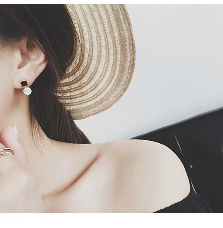 Женские квадратные серьги-гвоздики REETI элегантные свадебные украшения из