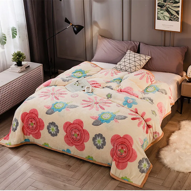 Супер мягкие коралловые флисовые простыни покрывала для кровати простое