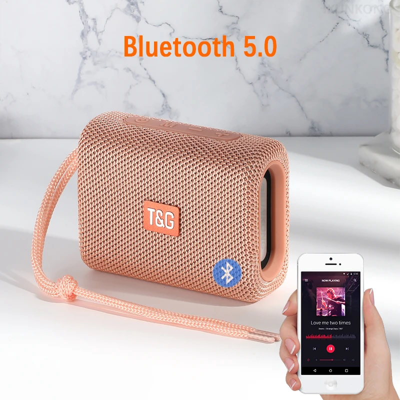 2021 tg313 new portable bluetooth speaker wireless bass subwoofer waterproof outdoor speakers boombox tf usb stereo loudspeaker free global shipping