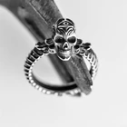 FDLK панк ретро череп кольца для женщин богемное винтажное массивное ювелирное изделие античный перстень вечернее модное любовное Подарочное кольцо
