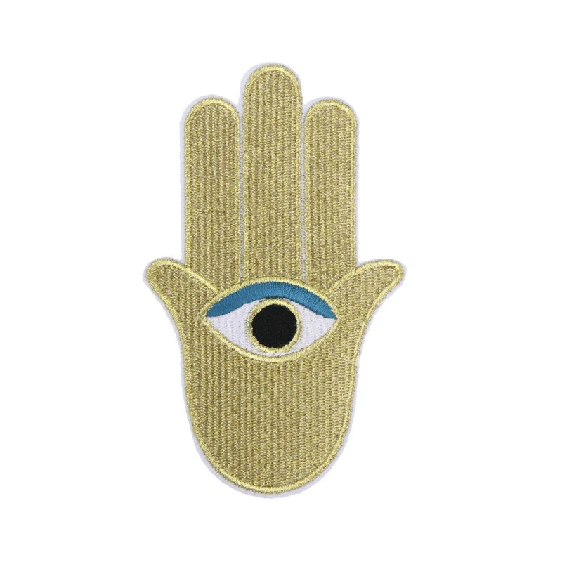 Наклейка на одежду Рука Фатимы Аппликации нашивки железная мультяшная вышитая