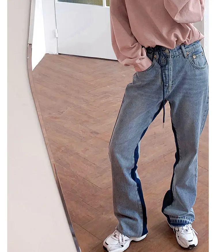 

New Design Straight Versatile 2021 New for Girl Fashion High Waist Y2k Pantalon Femme Vintage Woman Mom Pants Jeans Trousers