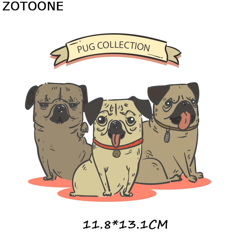 ZOTOONE термонаклейка с милыми животными собаками нашивка для одежды футболок