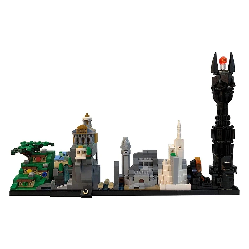 

NEW Magic Castles Movie Collection Castle RINGS Skyline Architecture Model MOC Building Blocks Bricks DIY Toys