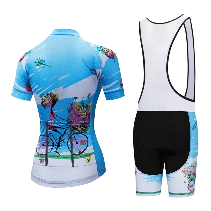 Женские комплекты из джерси и шортов одежда с коротким рукавом для езды на