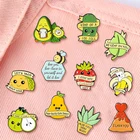 Креативная модная брошь на лацкан с изображением авокадо фрукта масла брошь на лацкан значок для джинсовой сумки подарок для мужчин и женщин Модная бижутерия тканевое украшение