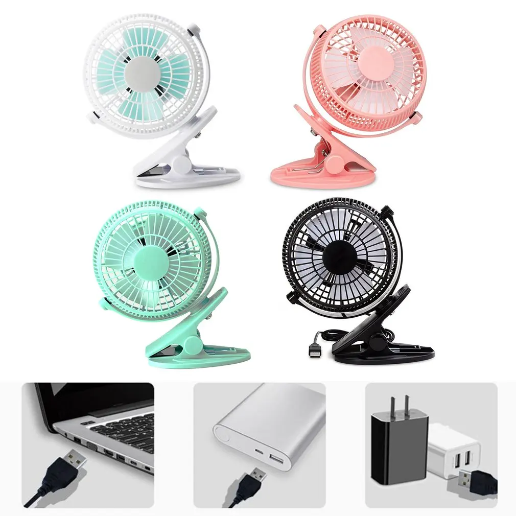 360 Degreen Вращающийся портативный USB Настольный вентилятор электрический