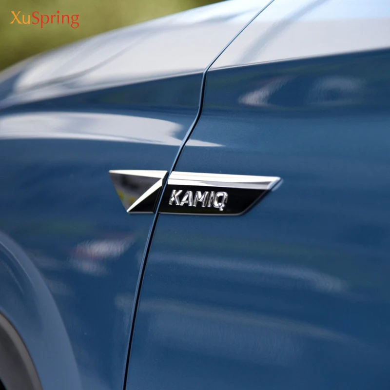 Для Skoda KAMIQ 2019 2020 2021 оригинальный значок эмблема крыла двери бокового брызговика
