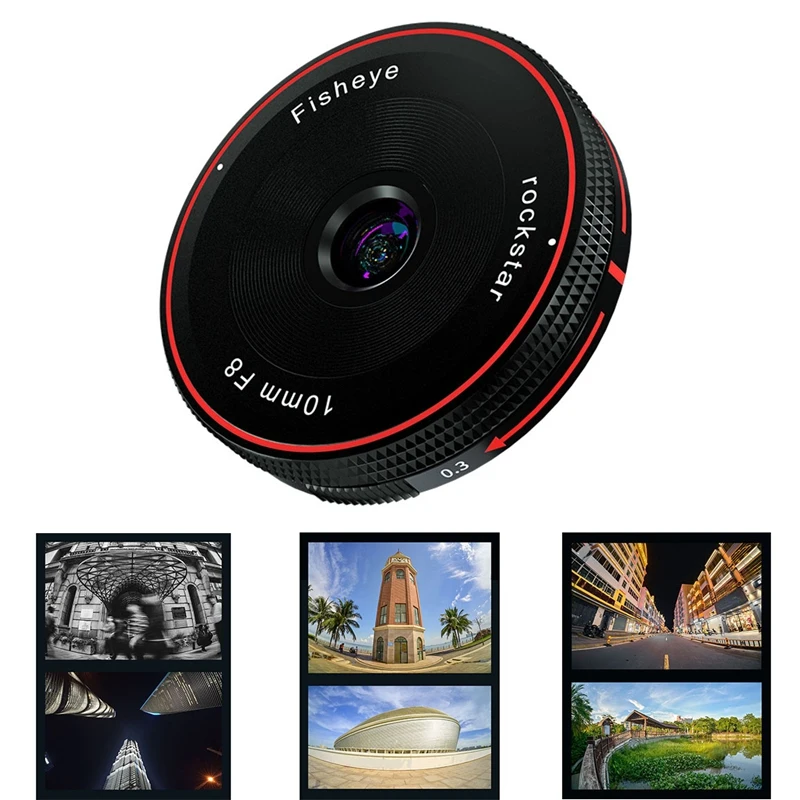 

10 мм F8 объектив рыбий глаз с фиксированным фокусом Ультра широкоугольный мини для Sony