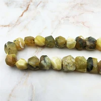 natural high quality irregular yellow opal stone fashion faceted quartz gem nugget freeform loose beads for jewelry making diy