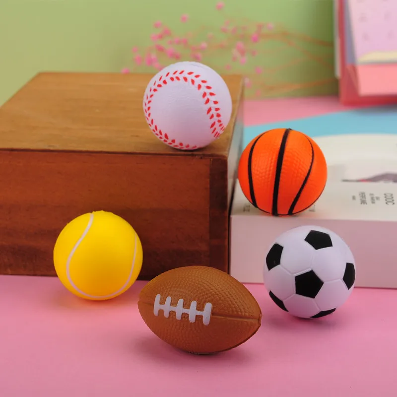 

Игрушка для упражнений на палец, Губка из пены для регби, вентиляционное отверстие для давления, эластичный полиуретановый шар, медленно во...