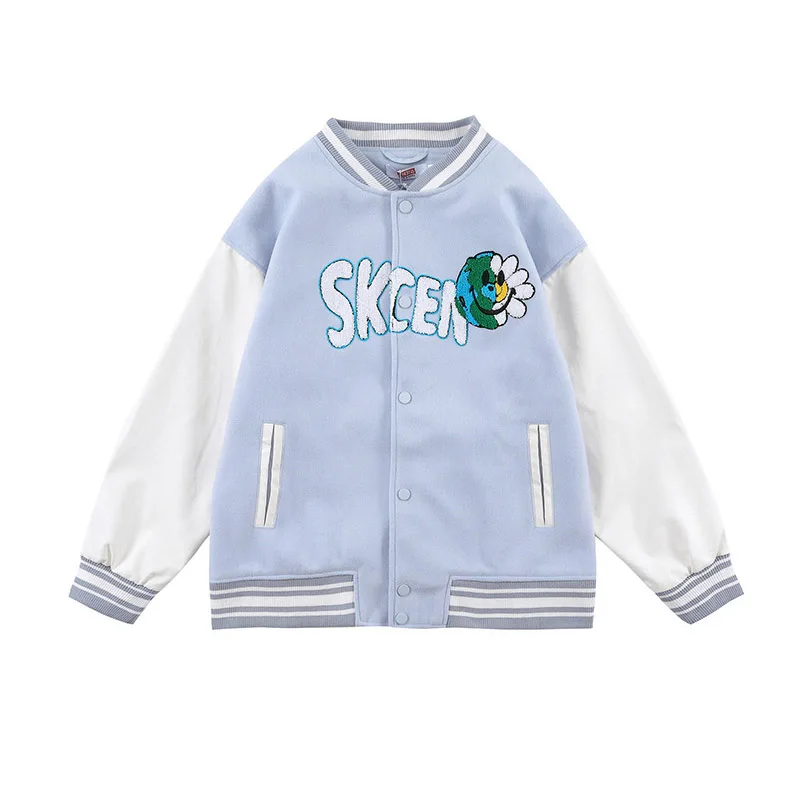 

2021 винтажная бейсбольная одежда в стиле хип-хоп с надписью и вышивкой, Мужская Уличная одежда Harakuju в стиле пэчворк, верхняя одежда, топы