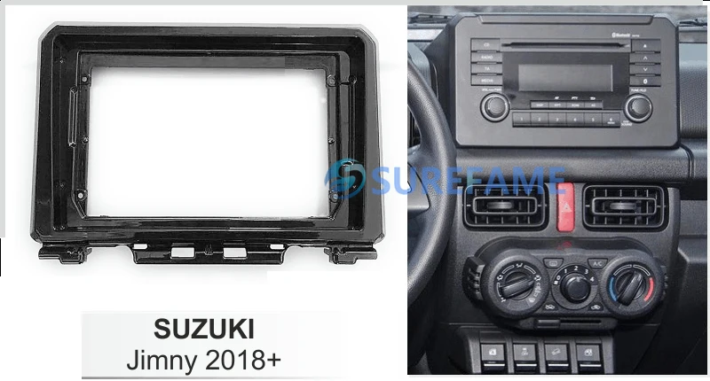 9 дюймов Автомобильная фасция Радио панель для Suzuki Jimny 2018 + набор приборной панели