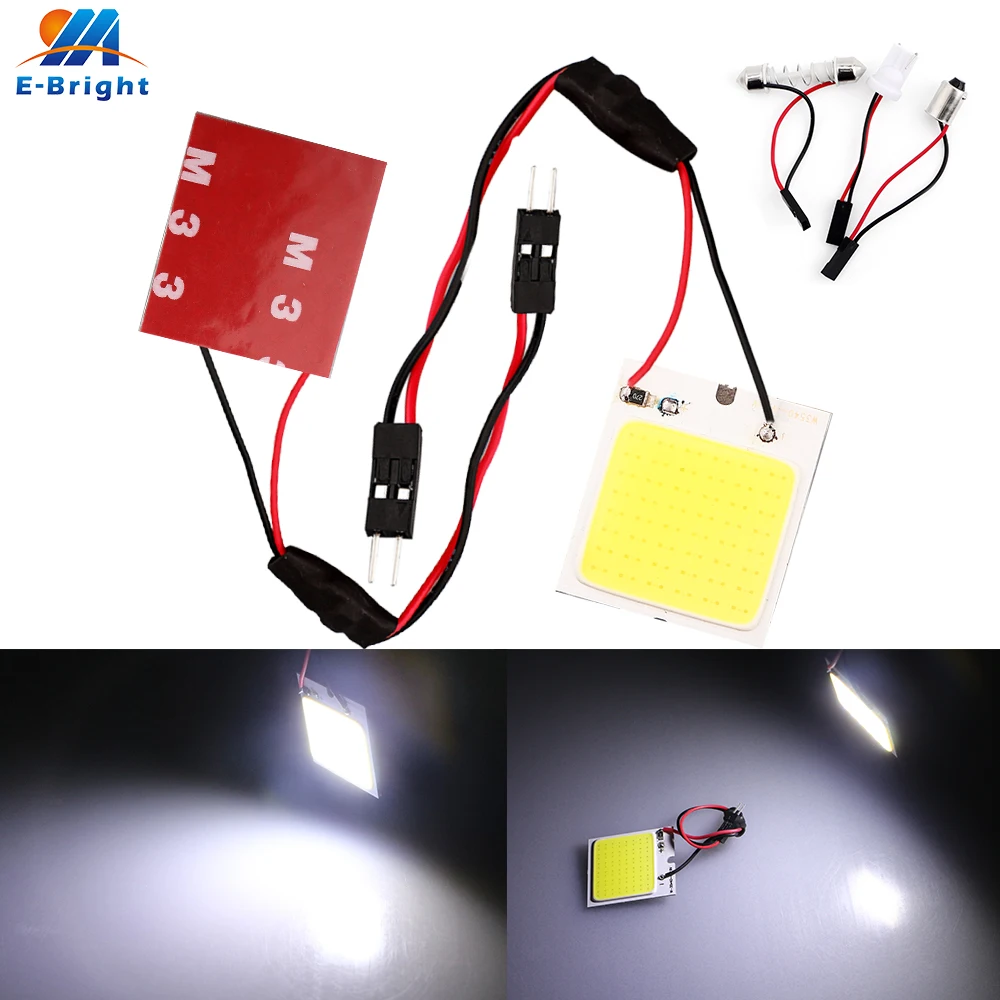 50X DC12/24V COB 48 SMD Светодиодная Панель светильник для грузовых автомобилей чтение