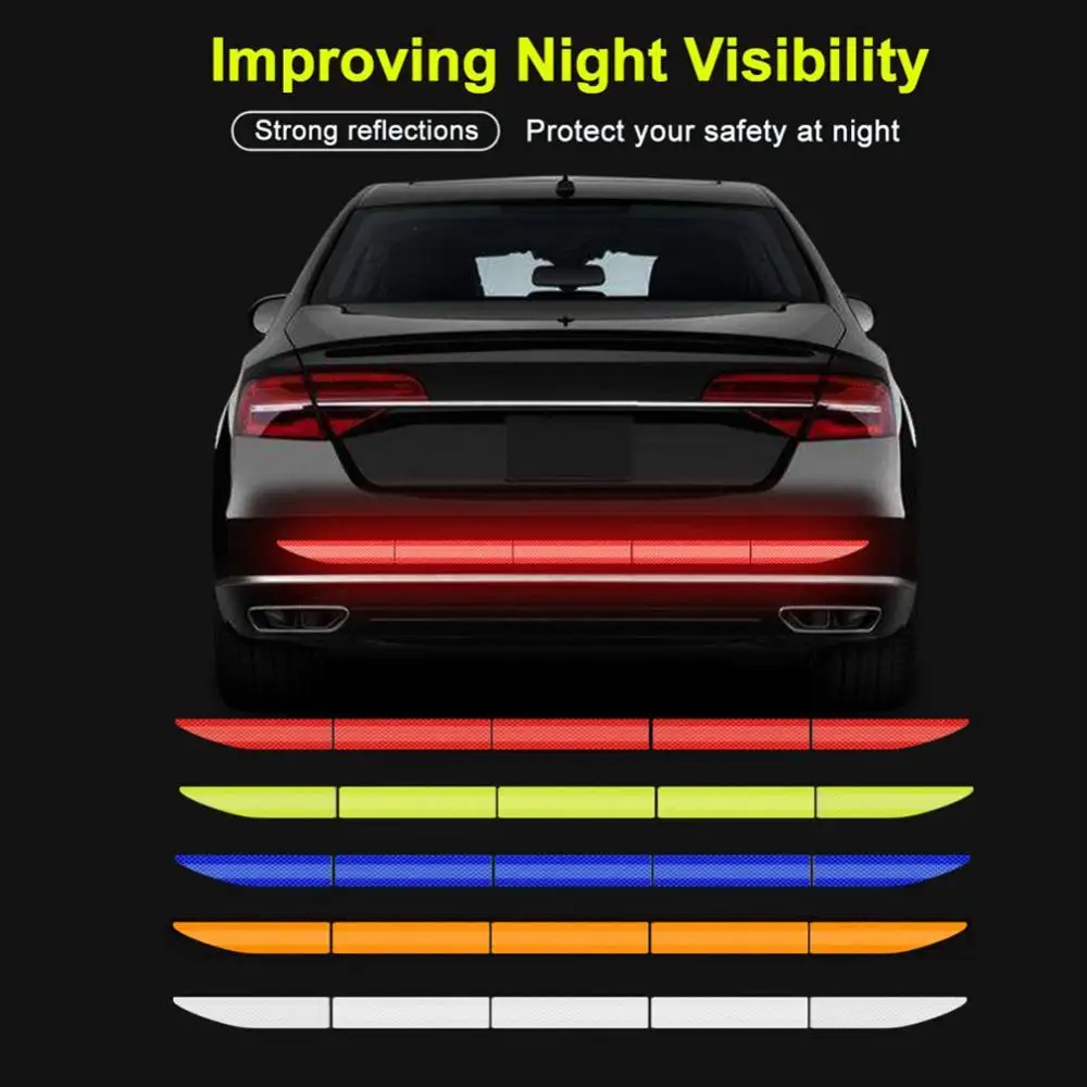 

50% HOT SALES!!! Car Reflector Sticker 3x90cm Body Exterior Trunk Decal Auto Reflective Tape