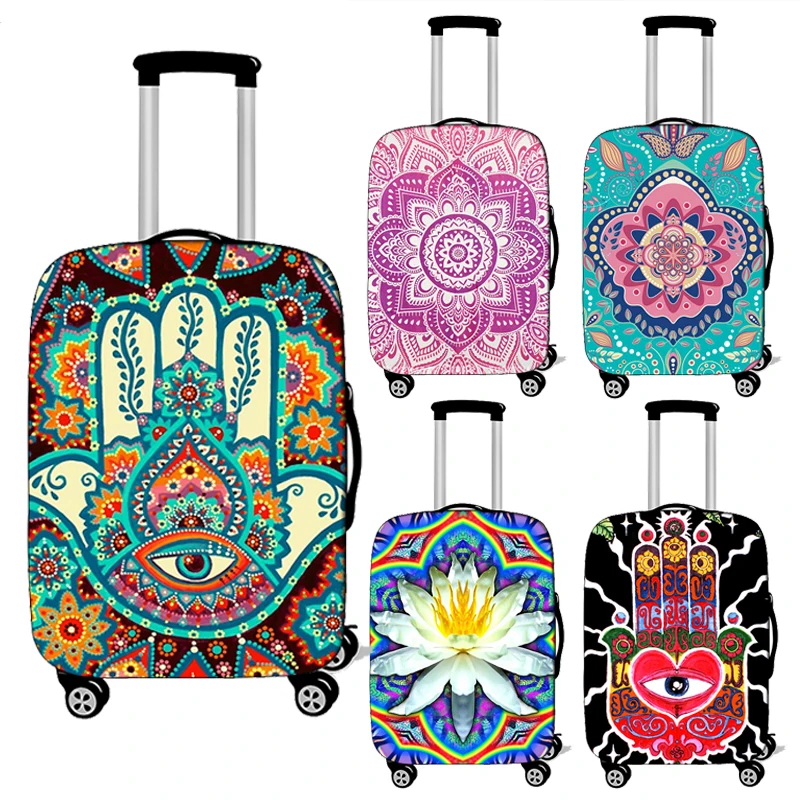 Чехол для багажа Mandala Datura Flower аксессуары путешествий чехол на колесиках Защитные