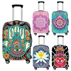 Чехол для багажа Mandala Datura Flower, аксессуары для путешествий, чехол на колесиках, Защитные чехлы для багажа, чехол для защиты от пыли
