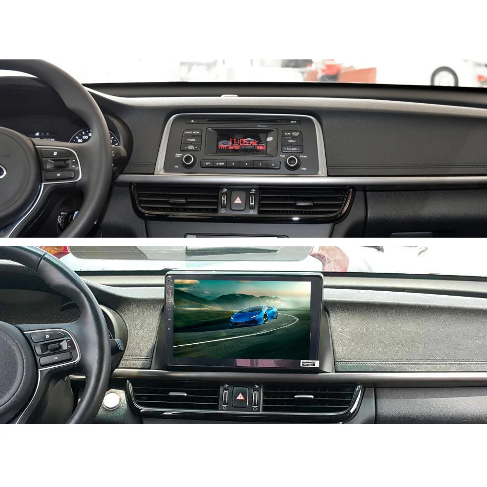 SINOSMART 2.5D ips/QLED экран 1G/2G автомобильный аудио gps-навигатор плеер для Kia K5 Optima 2011- 32EQ DSP, 4G ram опционально