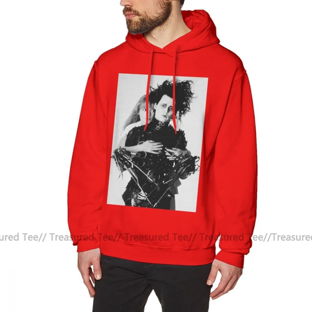 Толстовка Эдварда сissorhands Depp Ryder Edward Scissorhands толстовки мужские повседневные Пуловеры худи хлопковые красные зимние толстовки - Цвет: Red
