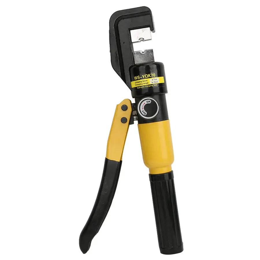 Гидравлический обжимной инструмент для наконечников кабеля 8 тонн 16 пресс форм 4