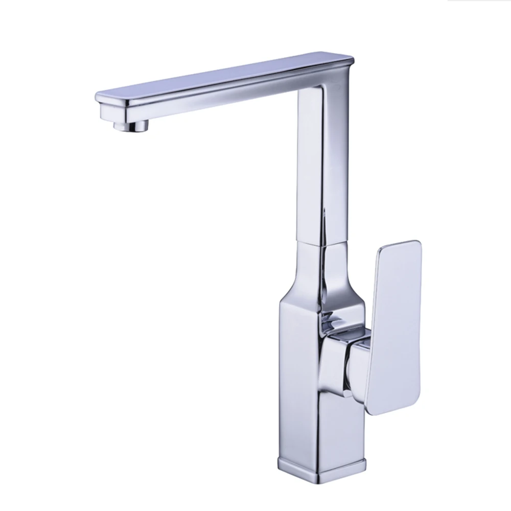 Вращающийся смеситель для кухни кран из чистой бронзы горячей и холодной воды