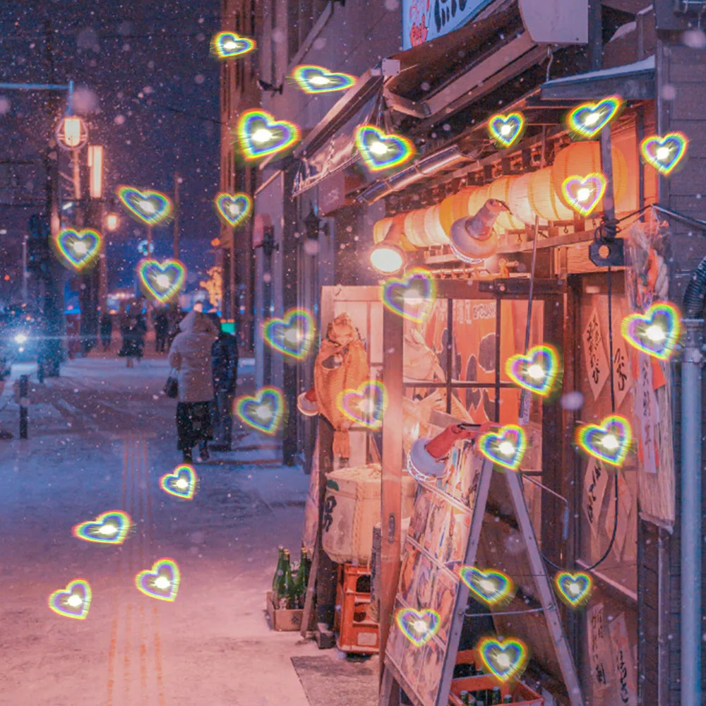 Женские солнцезащитные очки в форме сердца модные часы с изменением света