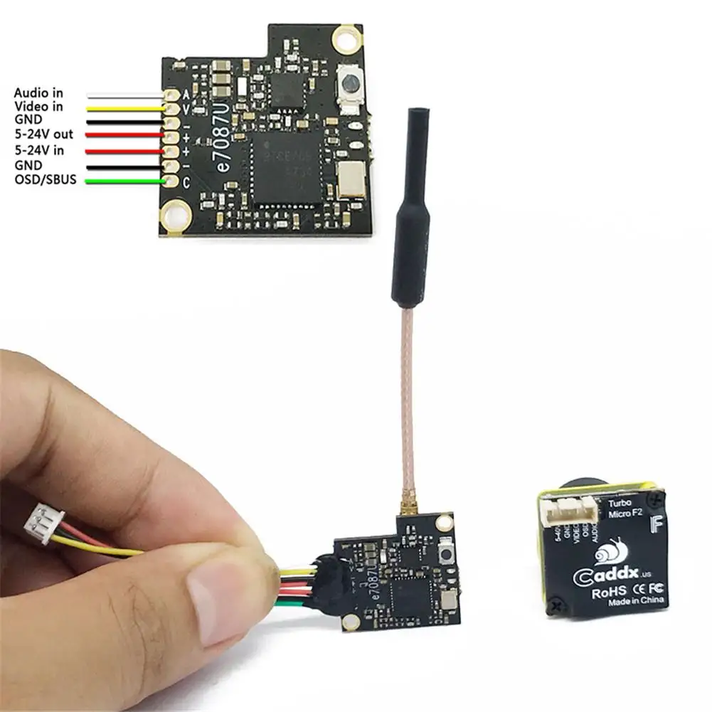 RCtown Pro FPV передатчик 5 8G 48CH 25/100/200mW/OFF OSD SBUS DC 24V антенна UFL для FOXEER Micro Swift Caddx Turbo