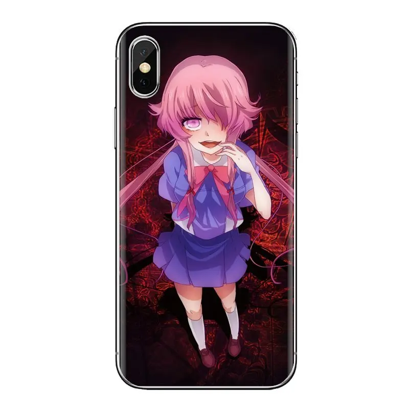 Корпус с Юно гасай дневник будущего серии АРТ для samsung Galaxy S2 S3 S4 S5 мини S6 S7 край S8 S9