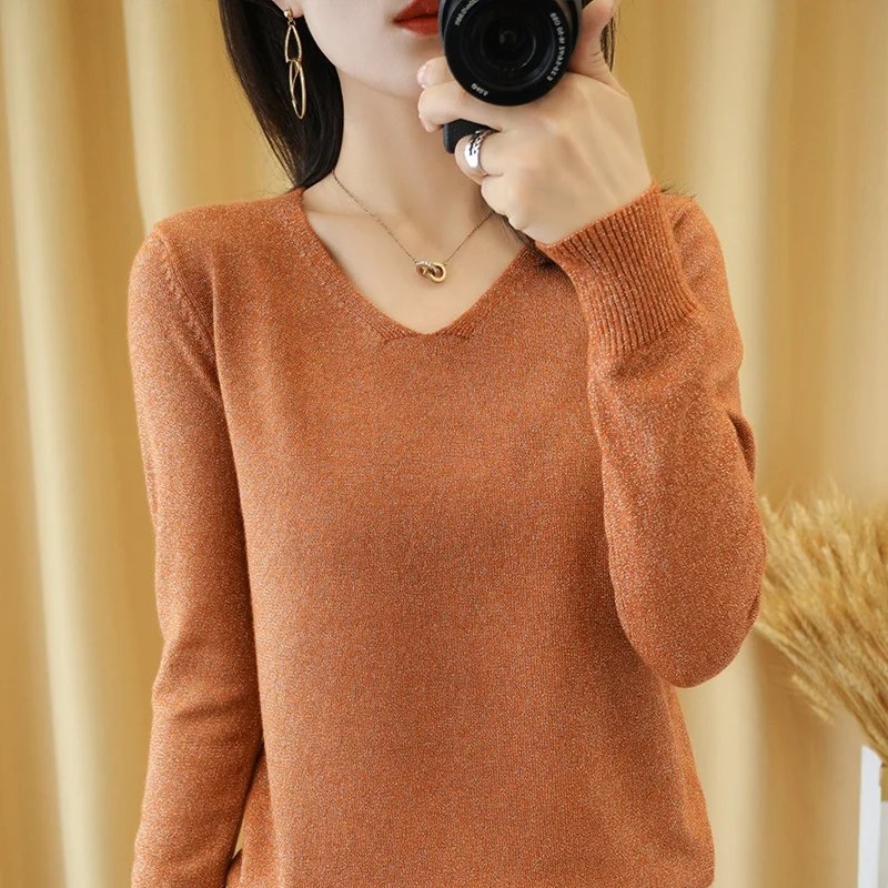 Новинка 2020 осенне-зимний модный женский сексуальный свитер ярких цветов с