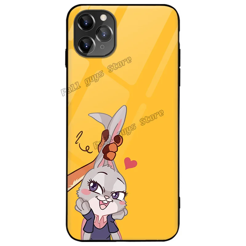 Чехол для телефона Disney Iphone X XR XS 11 12 7 8 6 6s XSMAX Zootopia Judy Nick чехол из закаленного стекла