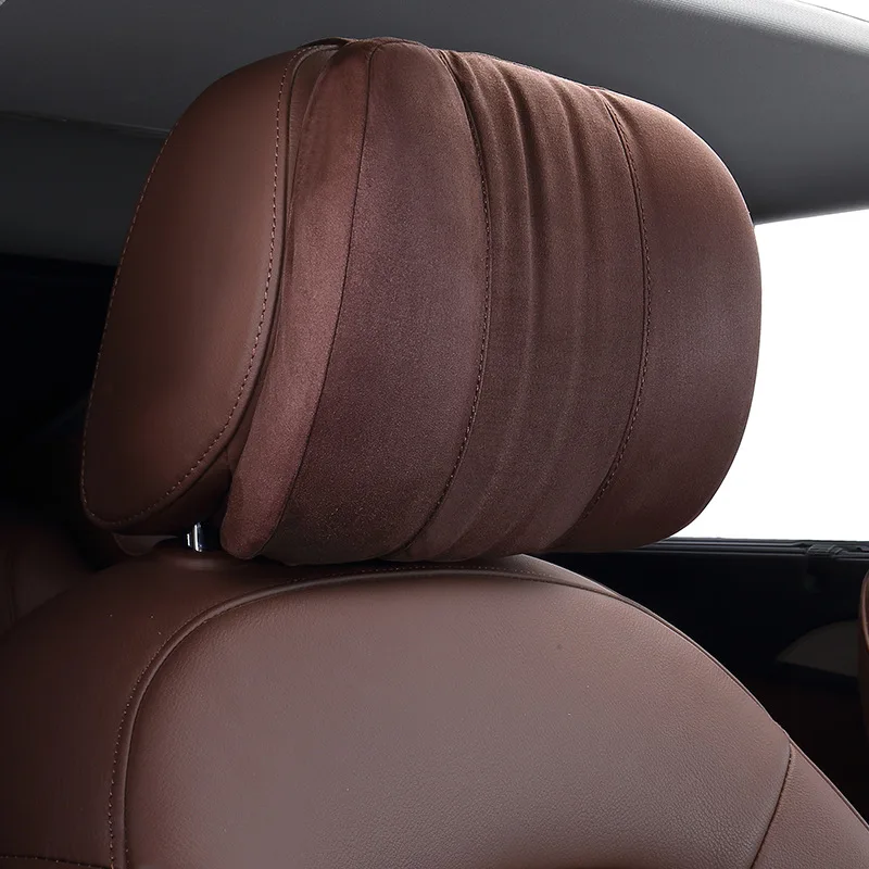 

Upgrade Design for Maybach S Class Neck Pillows Supre Soft Memory Foam Neck Headrest Quality Suede Car Neck Pillow Neck Headrest