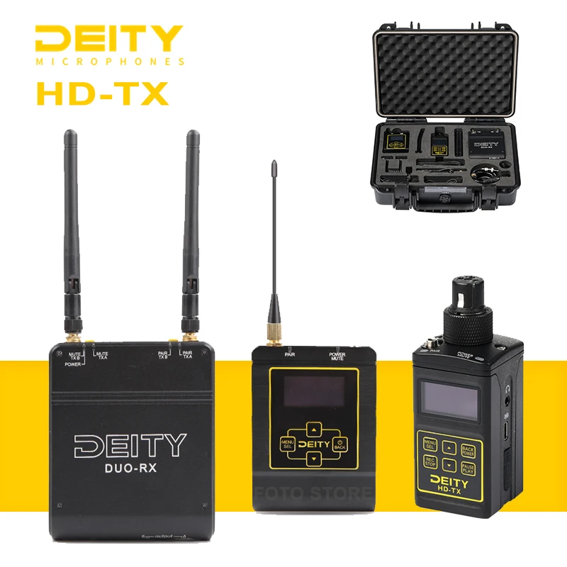 

Deity HD-TX Kit Wireless Microphone system 2.4GHz Deity Connect Interview Kit Professional Video Microphone Mic