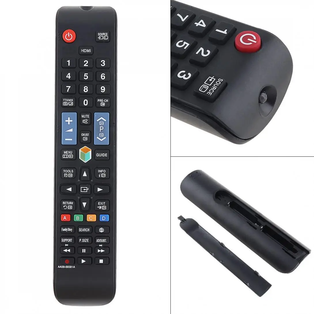 

Replacement TV Remote Controls Support 2 x AAA Batteries for AA59-00581A AA59-00582A AA59-00594A TV 3D Smart Player HDTV