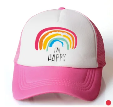 Детская шапка для девочек, кепка, Аксессуары для планшетов, бейсболка с радужной сеткой для девочек, летняя солнцезащитная Кепка, Детская кепка