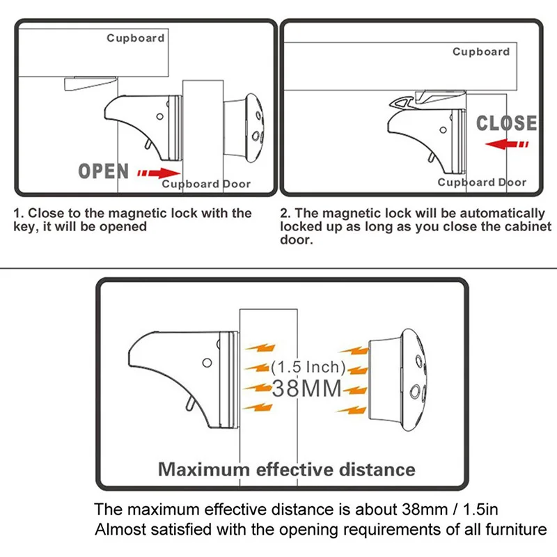 Магнитные замки для безопасности детей невидимые ящиков шкафов ограничители