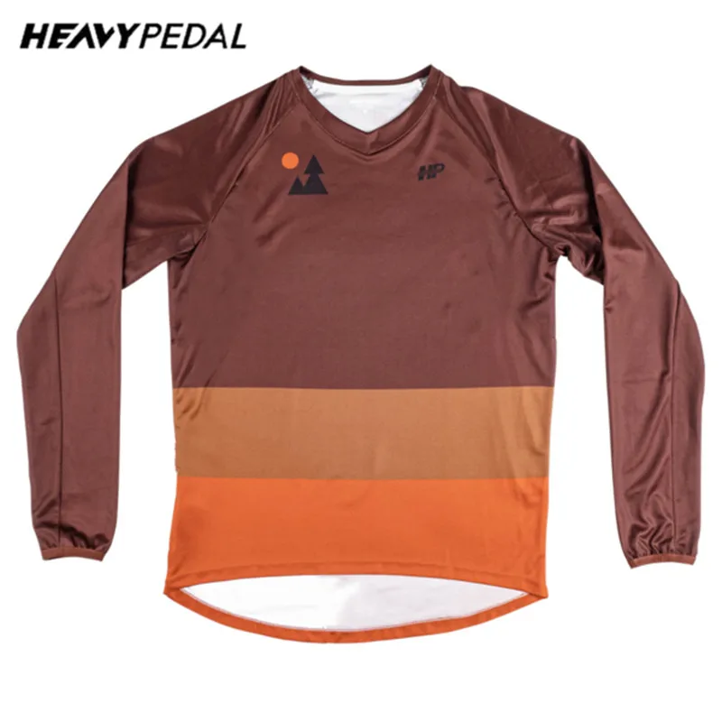 Футболка мужская свободного кроя Джерси с длинным рукавом для езды на