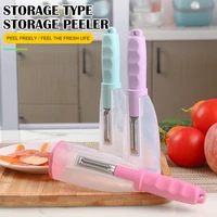 multifunctional peeler stainless steel 20x5 5x5 5cm fruit knife with storage box vegetable potato home kitchen accessories